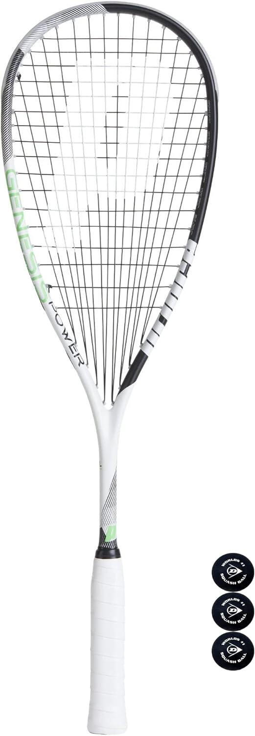 Prince Genesis Power Squash Racket & 3 Squash Balls 1/4