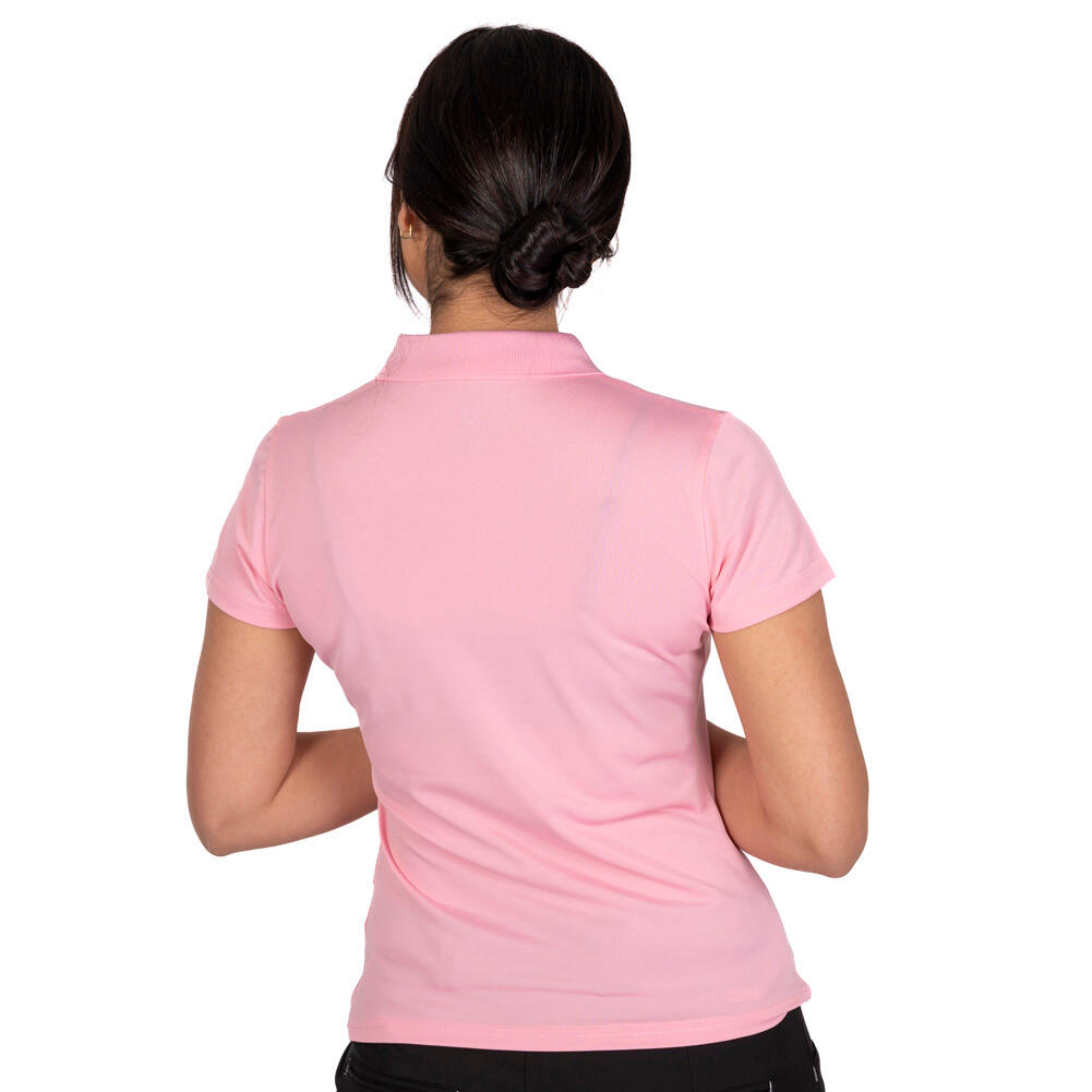 ISLAND GREEN - LADIES POLOSHIRT  CANDY PINK 3/6