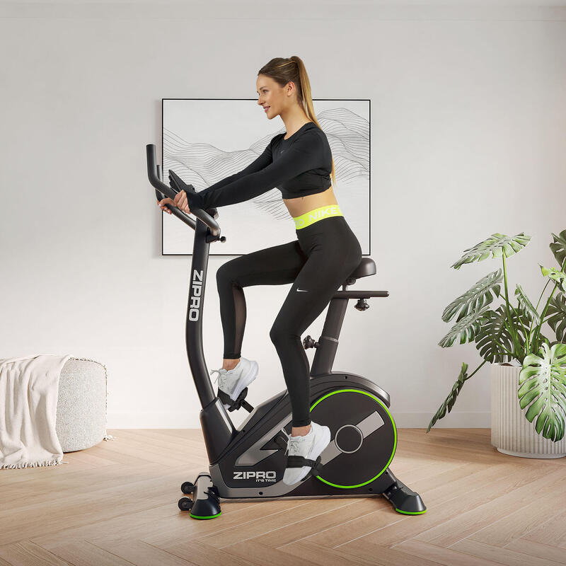 Heimtrainer Zipro Rave elektromagnetisch Fitnessfahrrad mit Zwift Kinomap