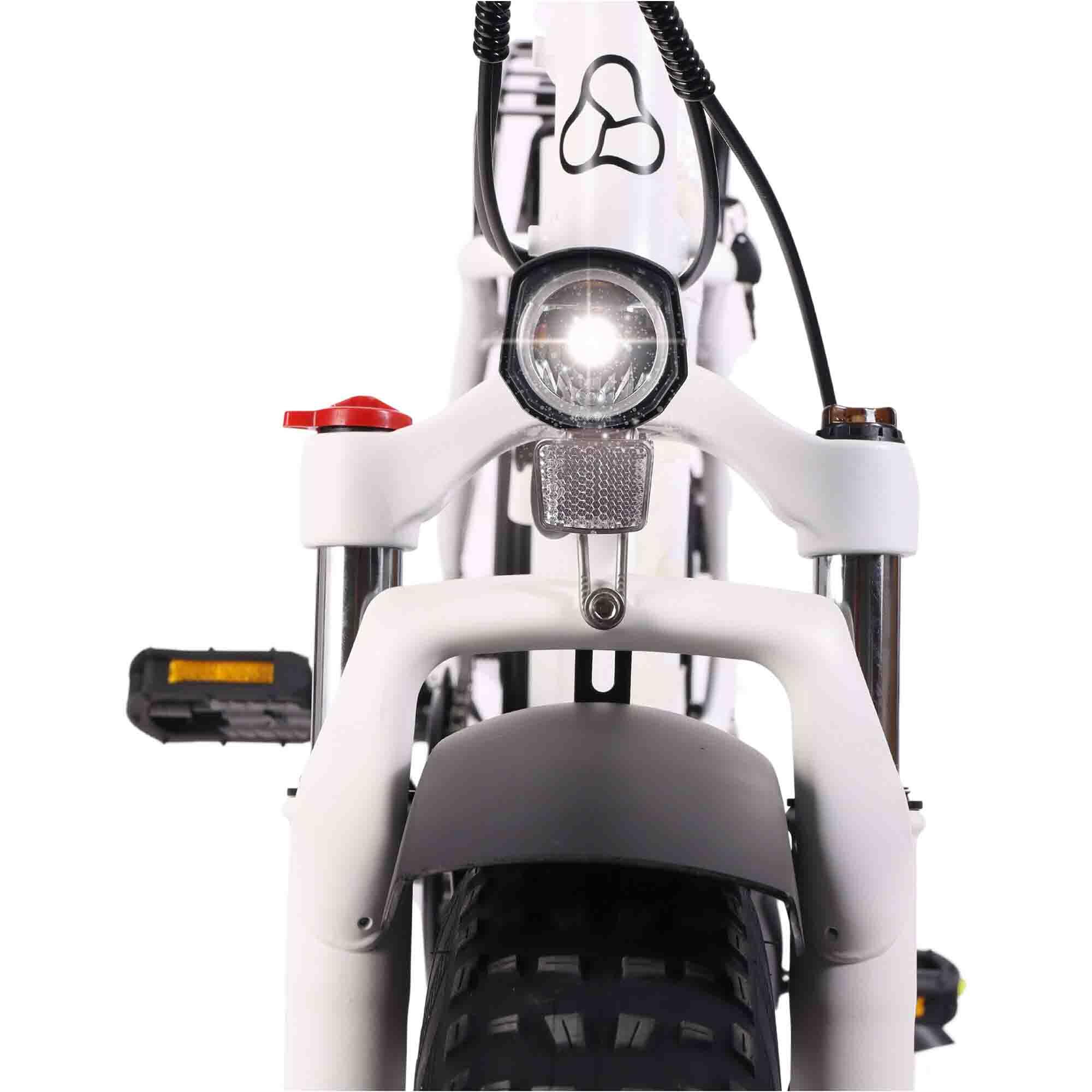 Hygge Vester 2024 Electric Folding Bike 20 inch Wheel E-Bike | Heron White 4/8