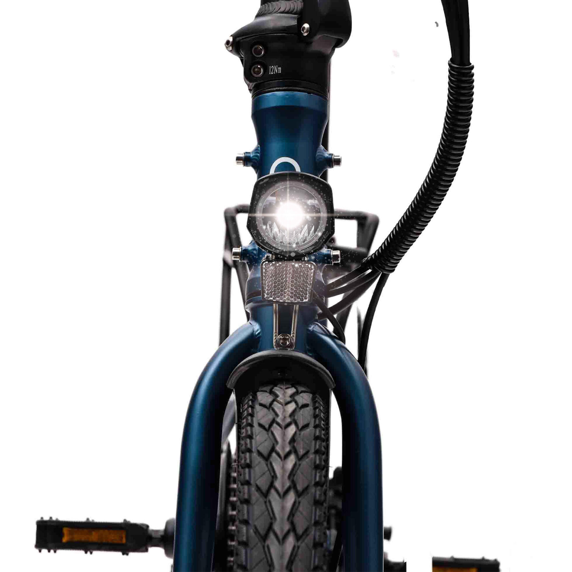 Hygge Virum Step 2024 Folding Electric Bike Lightweight E-Bike | Sapphire Blue 4/8