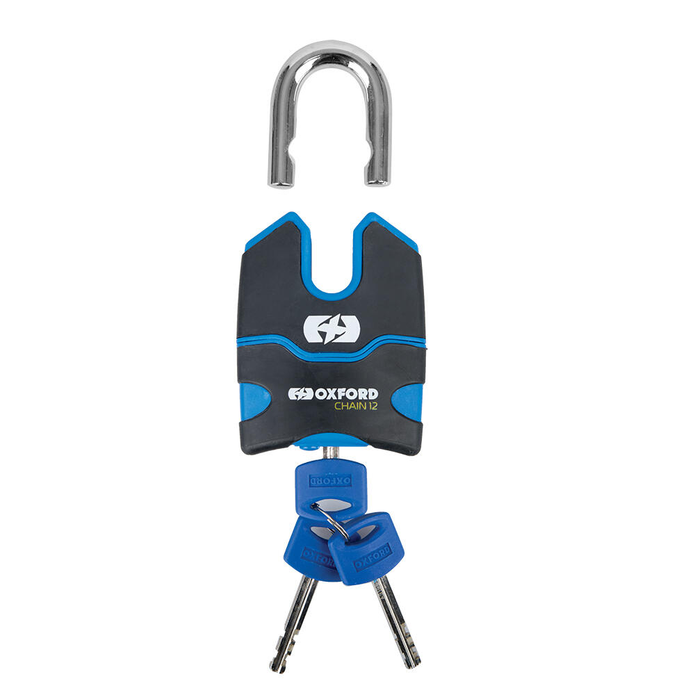 Oxford Chain 12 Chain & Padlock 12mm x 1.5m Bike Lock 5/7