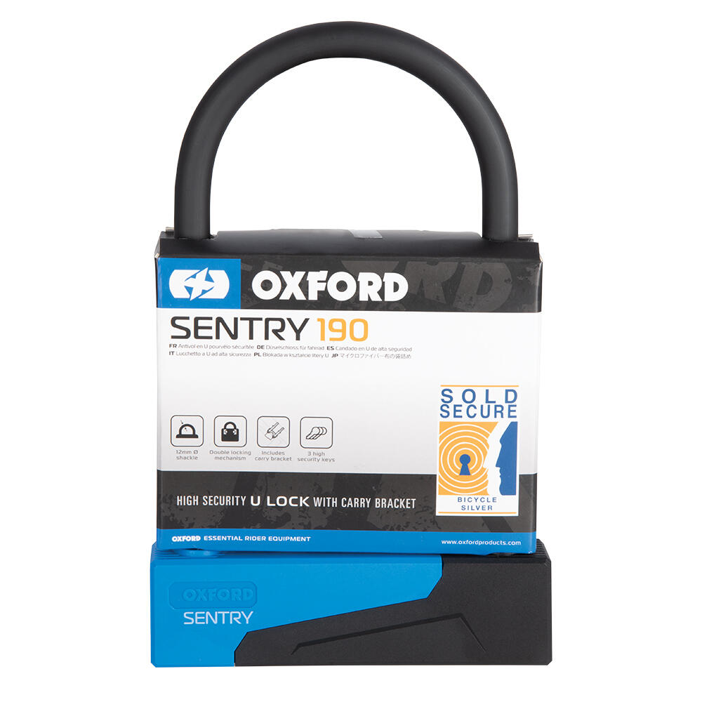 Oxford Sentry U-Lock 260mm x 110mm Bike Lock 2/7