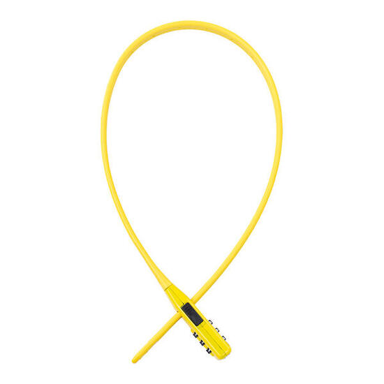 OXFORD lucchetto a cavo 47 cm giallo - combinazione 3 cifre