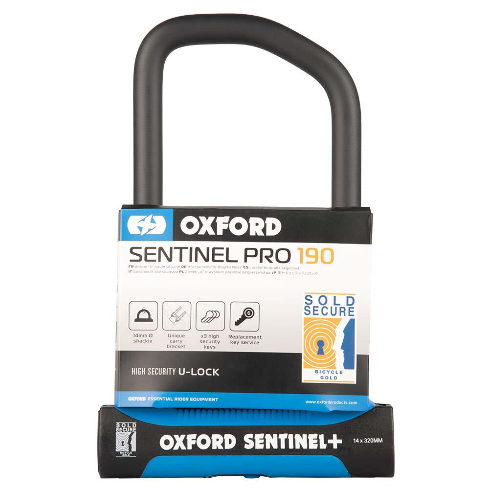Oxford Sentinel Pro U-Lock 260mm x 177mm Bike Lock 2/4