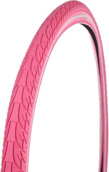 Pneu 28 x 2.00" / 50-622 anti-crevaison - rose avec reflet