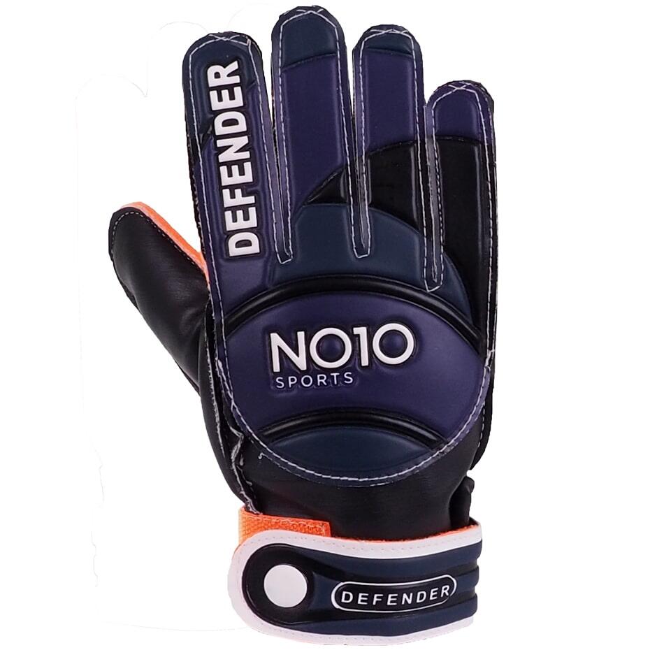 NO10 Defender luvas de guarda-redes azul/laranja 2/3