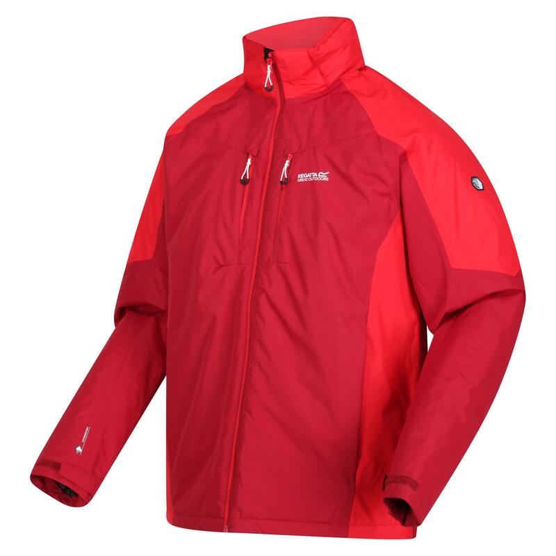 Chaqueta Impermeable Calderdale para Hombre Rojo Oscuro, Rojo Chino