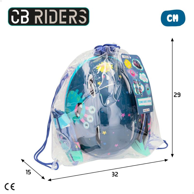 Kit proteção infantil patinação CB Riders