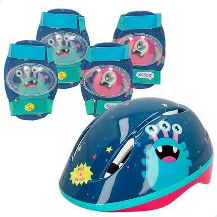 Kit de protection skate enfant avec casque, genouillères et coudières CB Riders