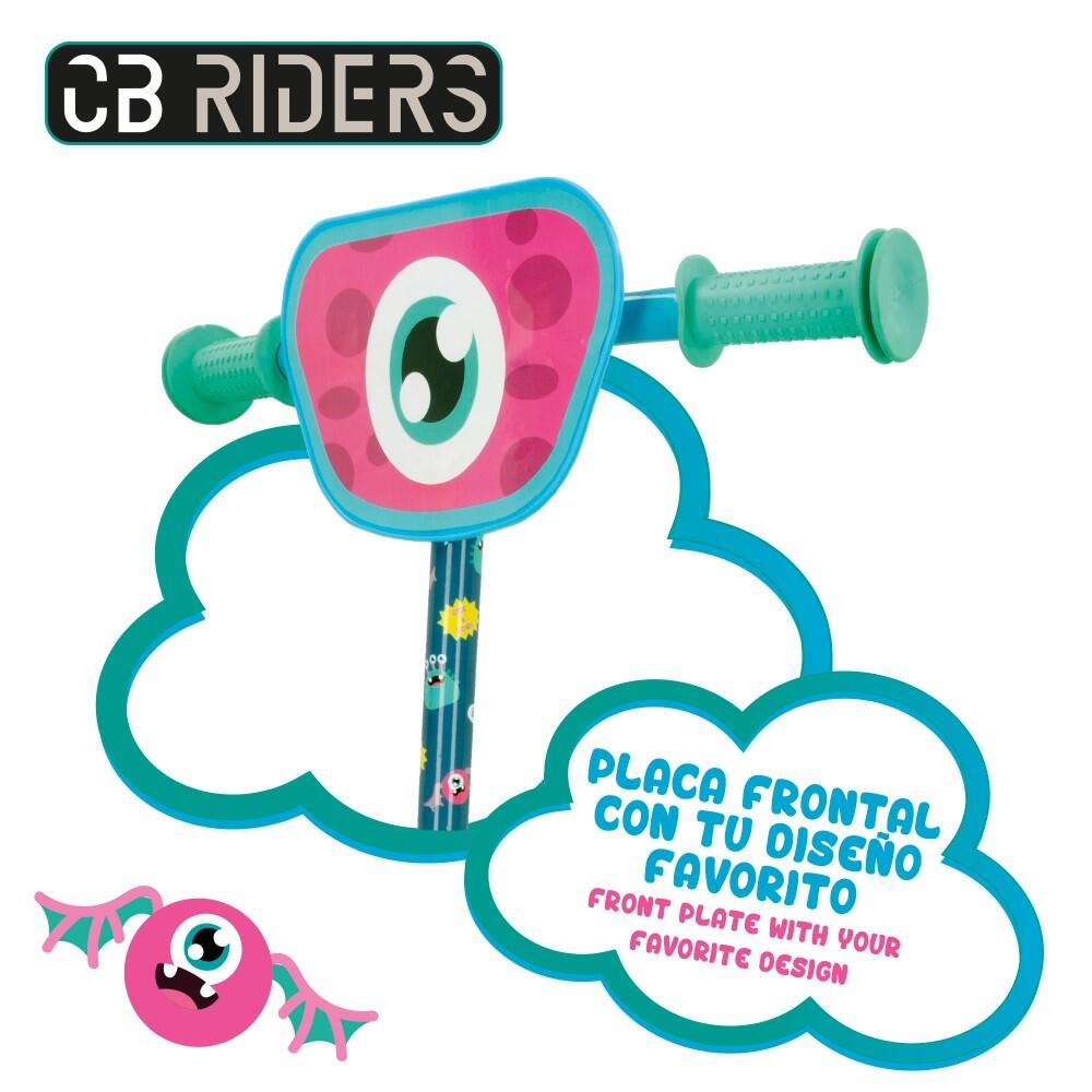 Trotinete 3 rodas de monstro c/altura ajustável CB Riders 5/7