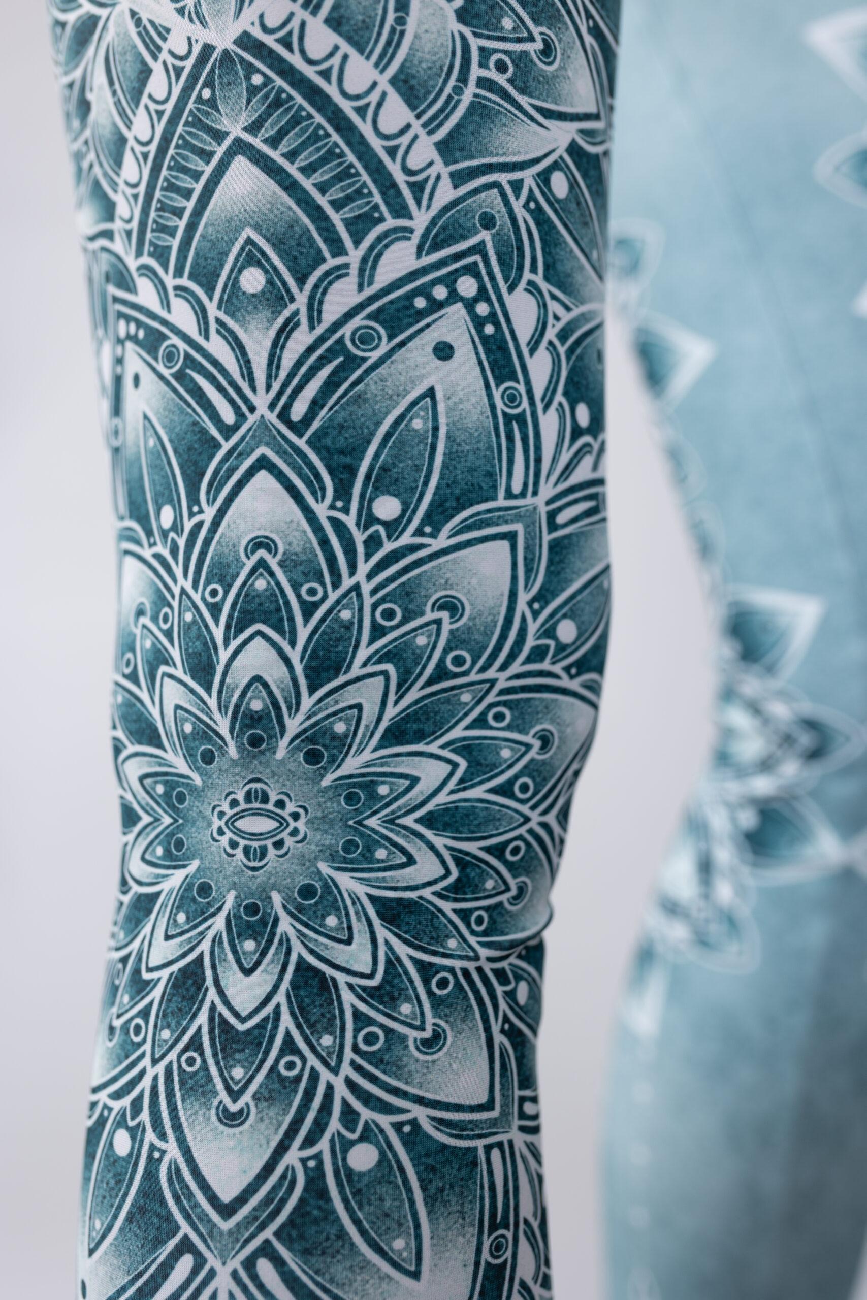 Legginsy sportowe damskie DEEP TRIP Aqua 4/6