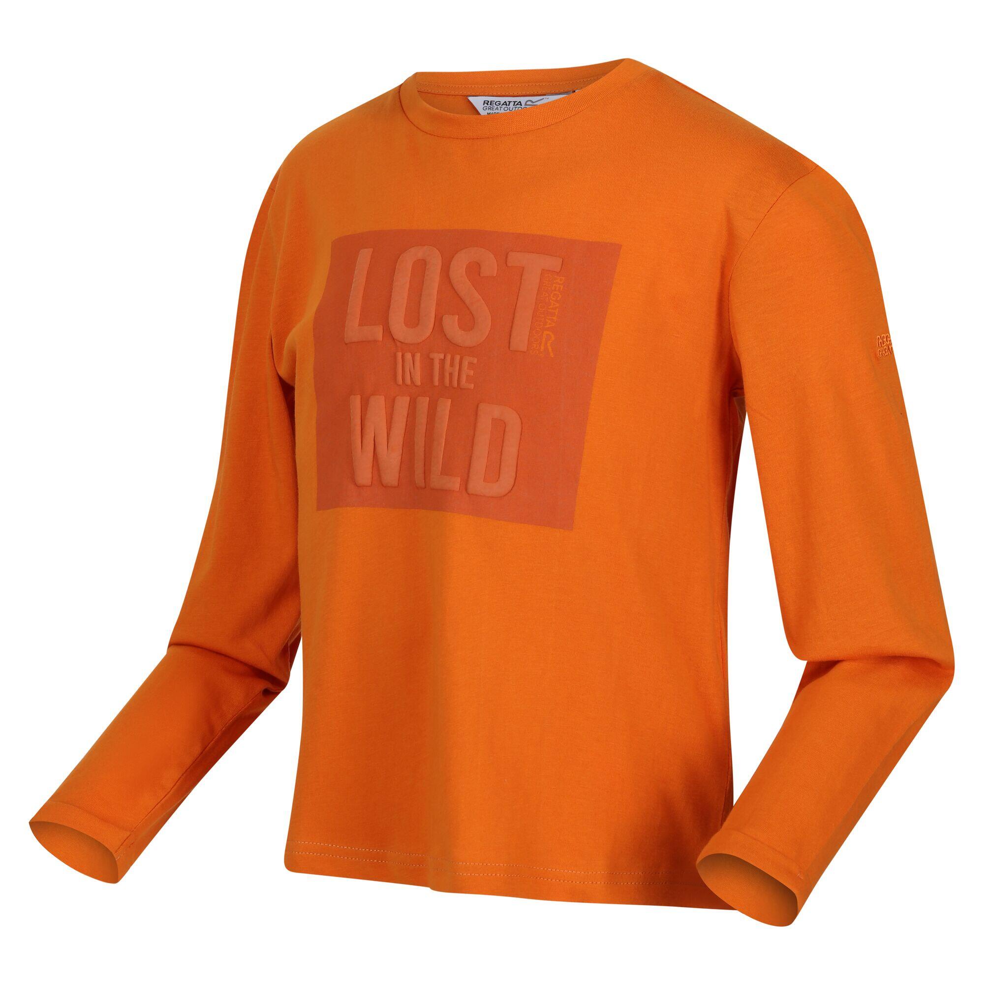 Childrens/Kids Wenbie III LongSleeved TShirt (Autumn Maple) 3/4