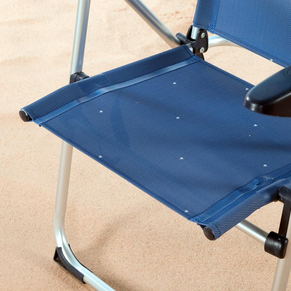 Cadeira de praia alta anti-roll 4 posições marine Aktive 3/7