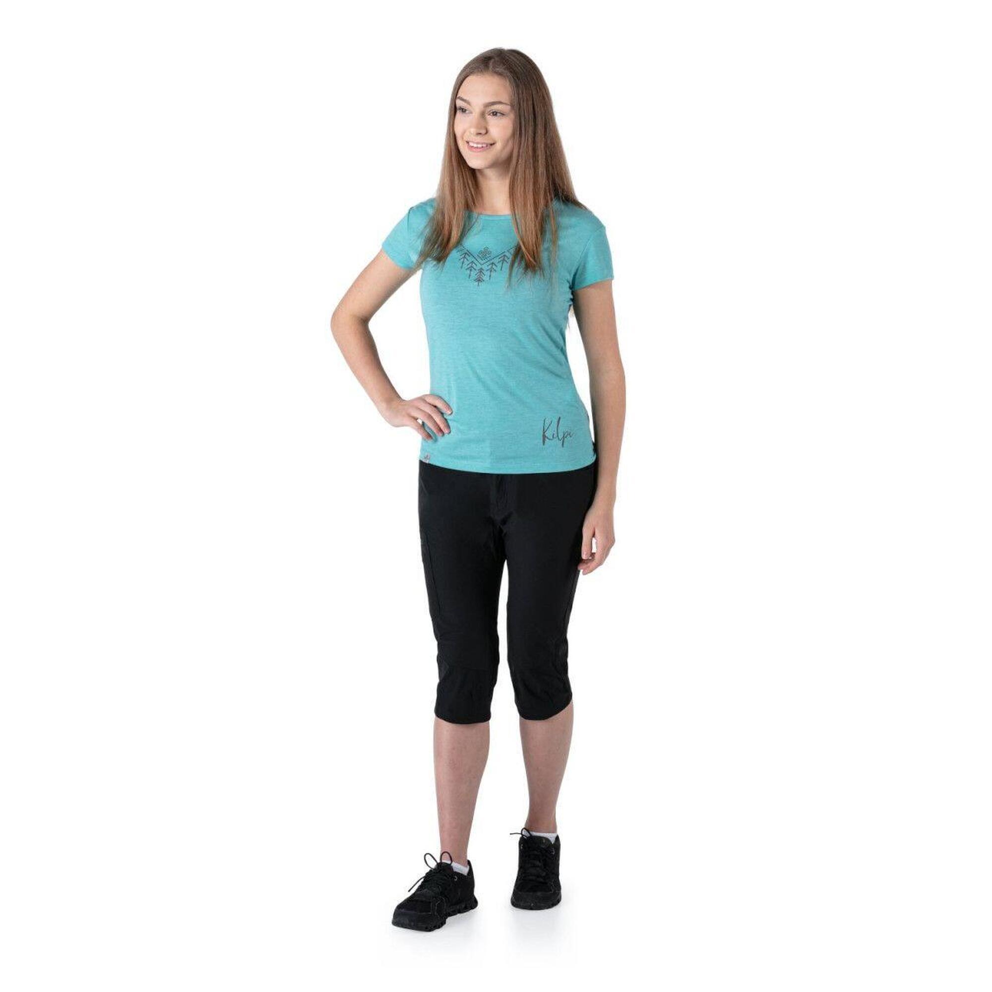 Pantalón de outdoor 3/4 OTARA-W mujer KILPI negro