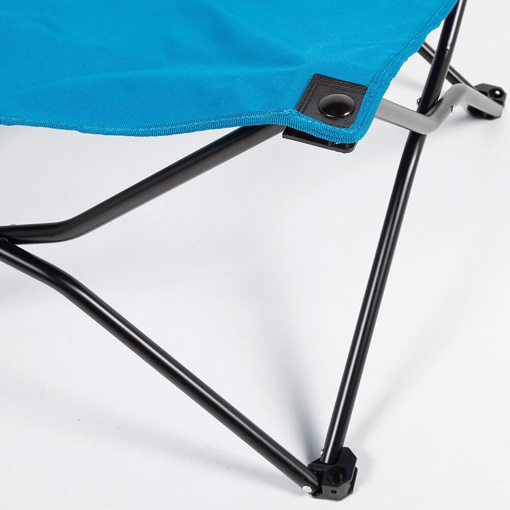 Cama de campismo dobrável azul marinho c/almofada Aktive 5/7