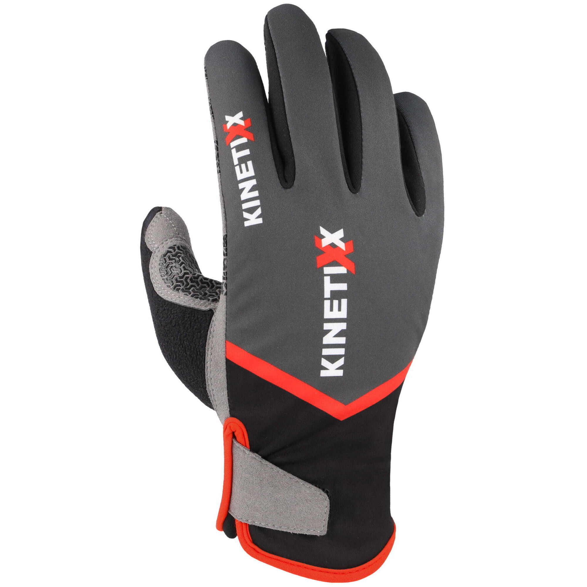 Kinetixx - Gants Ski De Fond Feiko Black - Gants - Gris|noir|rouge - 8,5 - Decathlon