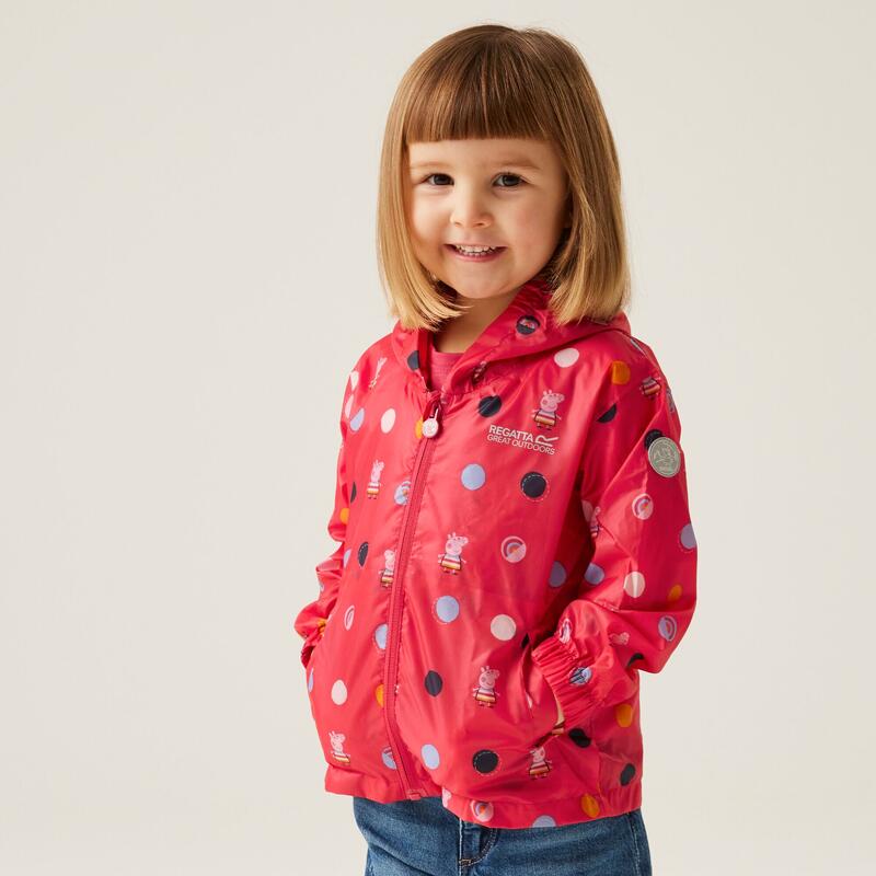 Peppa Wutz Pack It Regenjacke für Kinder - Dunkelrosa