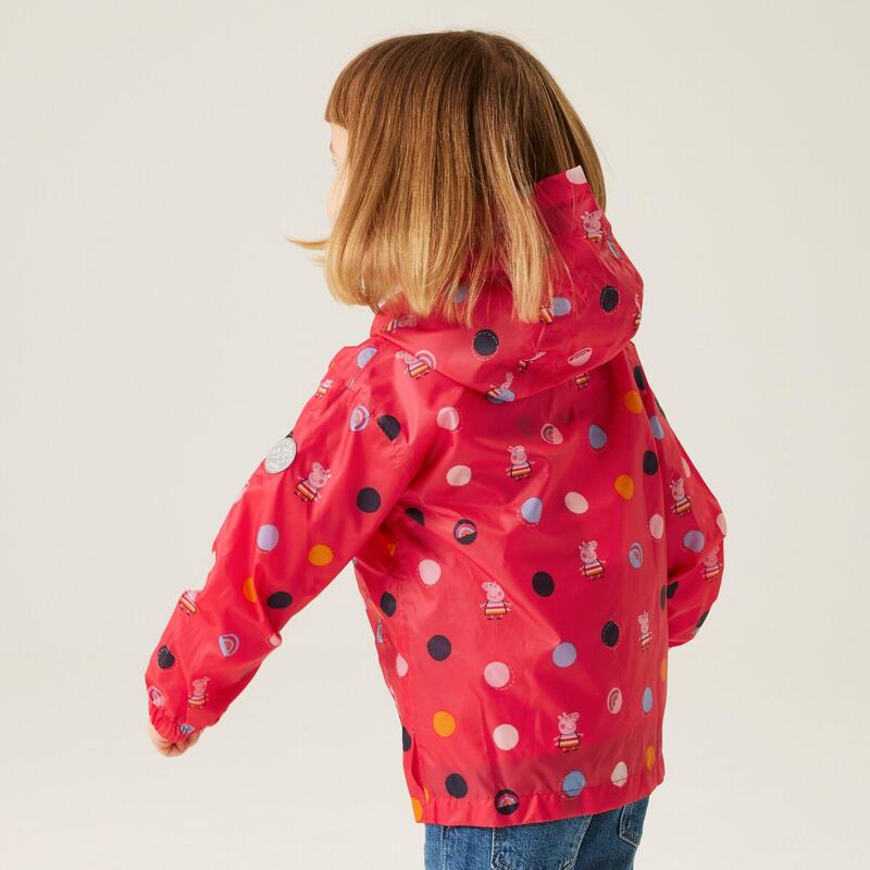 Peppa Wutz Pack It Regenjacke für Kinder - Dunkelrosa