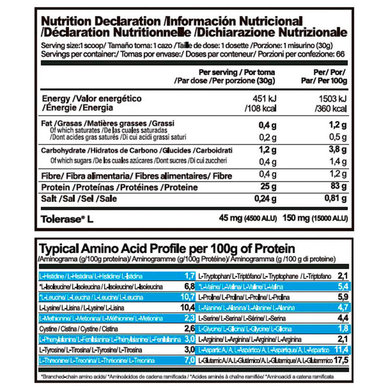 Whey isolate zero 2kg Life Pro