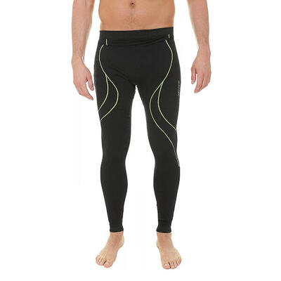Leggins Termici Logo Uomo Hi-Tec Ikar Nero Lime Punch