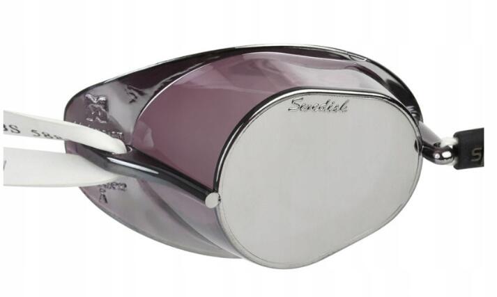 Speedo Swedish Mirrored Swim Goggles - Smoke/Silver 3/3