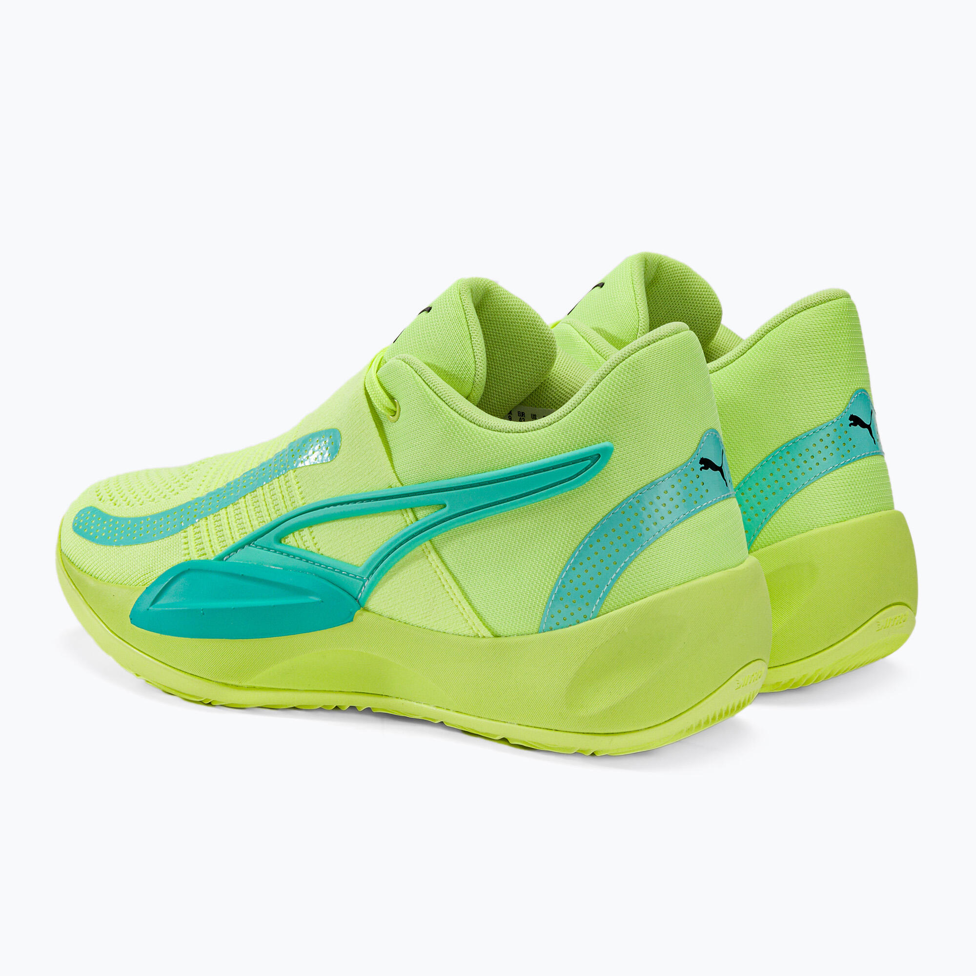 Chaussures de Basket-Ball pour Adultes Puma Rise Vert 3/7