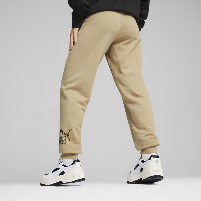 Pantaloni da corsa ESS+ ANIMAL da donna PUMA Prairie Tan Beige