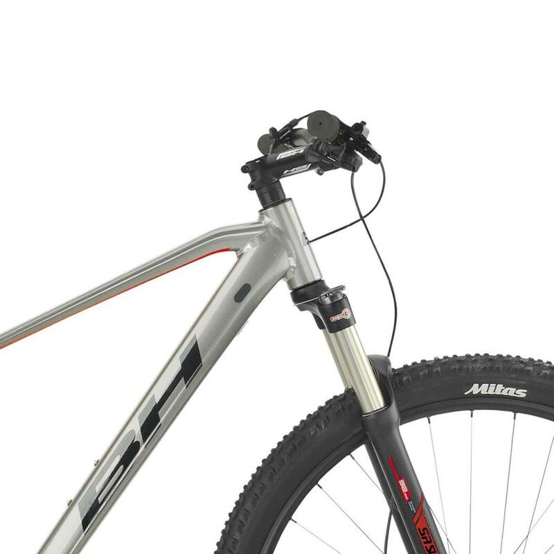 Bicicleta de Montaña 29" Aluminio Bh Spike 3.0 Gris- Negro-Rojo