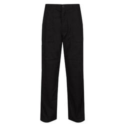 Mens Sports Nouveau Pantalon D'action Doublé (Noir)