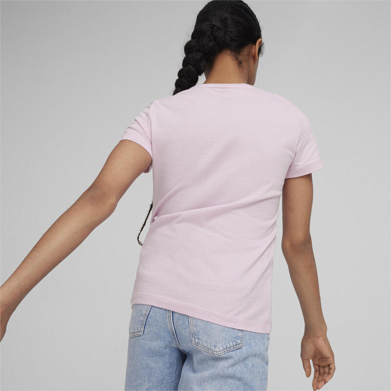 Essentials T-Shirt mit Logo Mädchen PUMA Grape Mist Purple