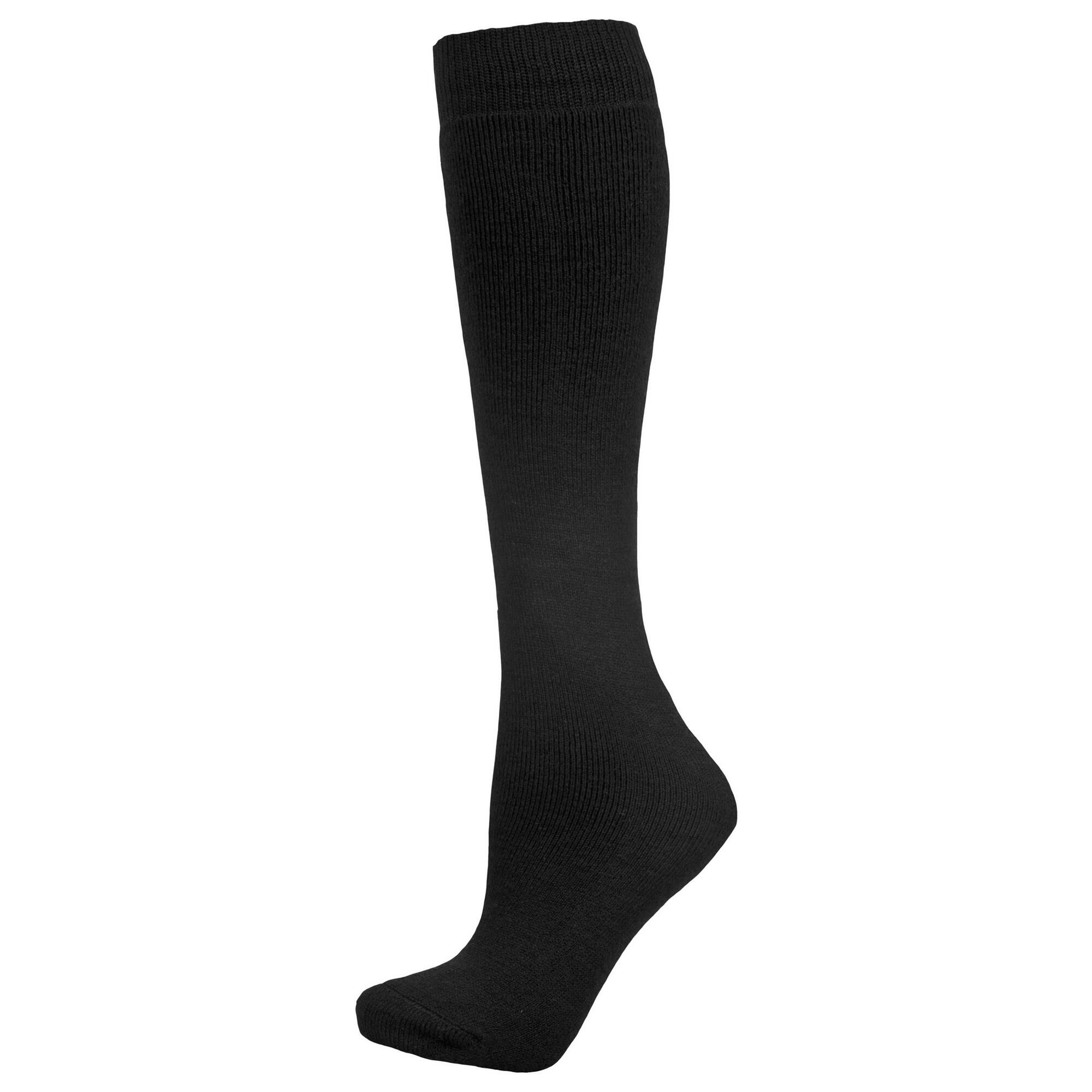 Unisex children's ski socks (Black)