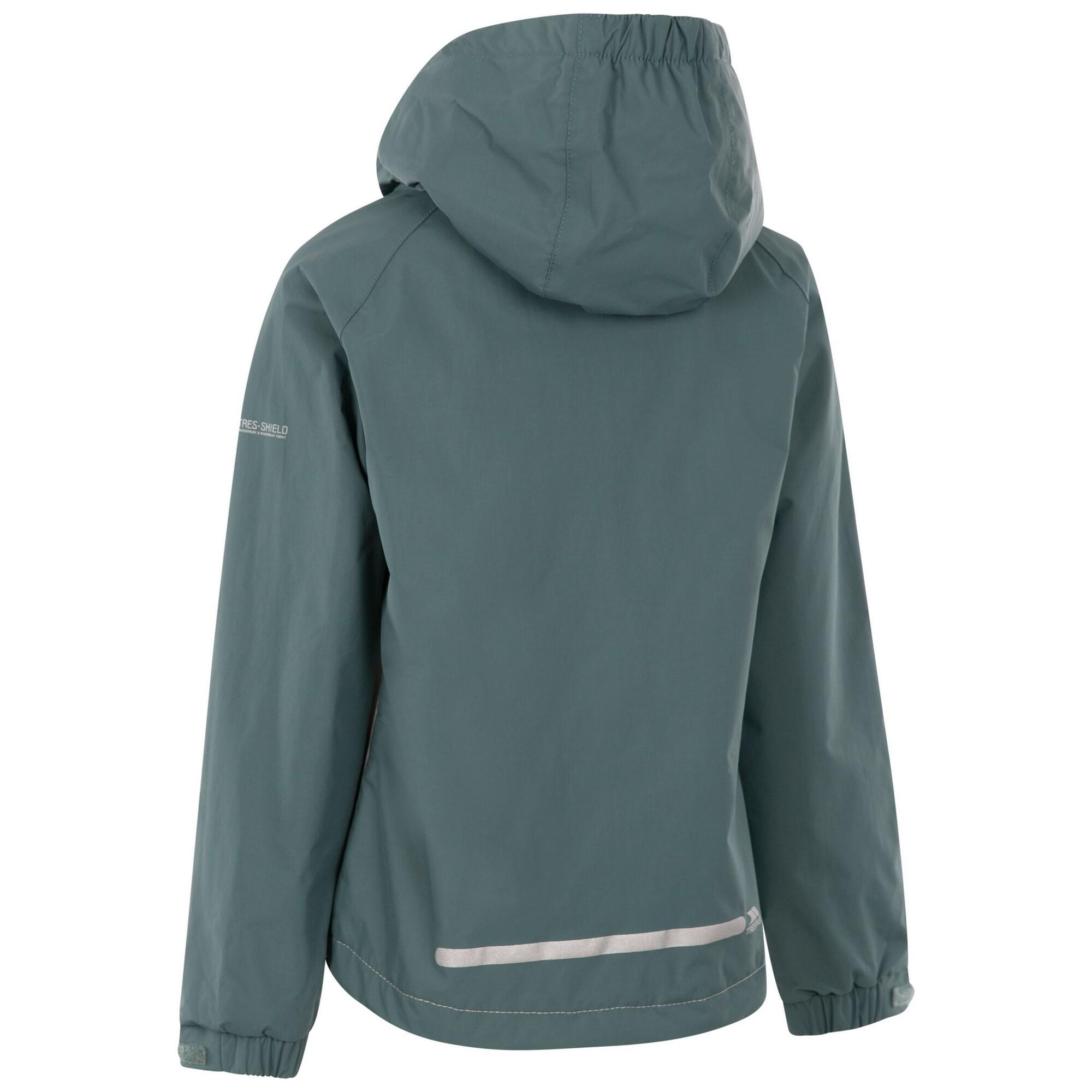 Girl's CAPTURE waterproof jacket (Dark green)