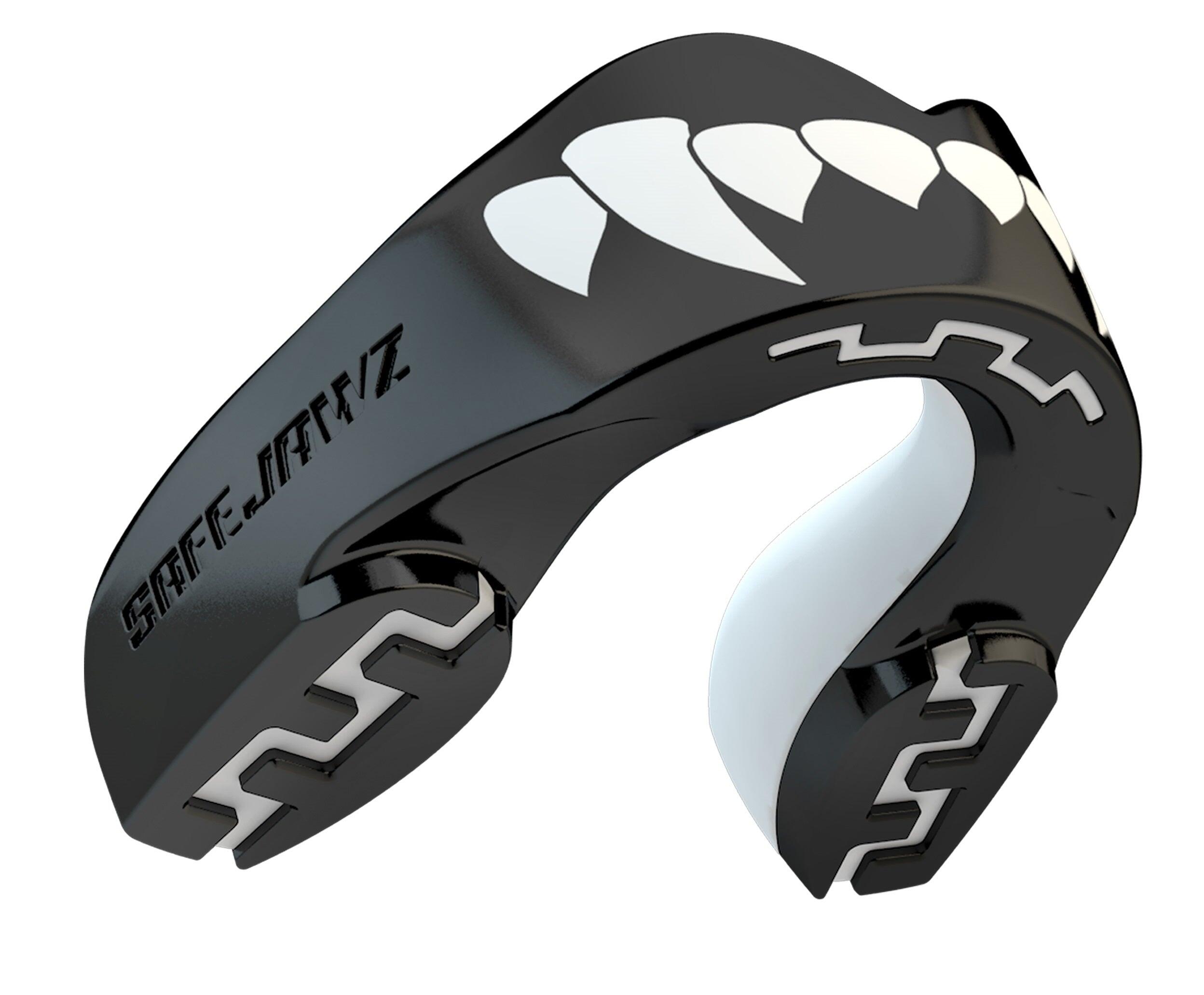 SAFEJAWZ Protector Bucal Negro Para Adultos Safejawz Extro Series 'fangz'