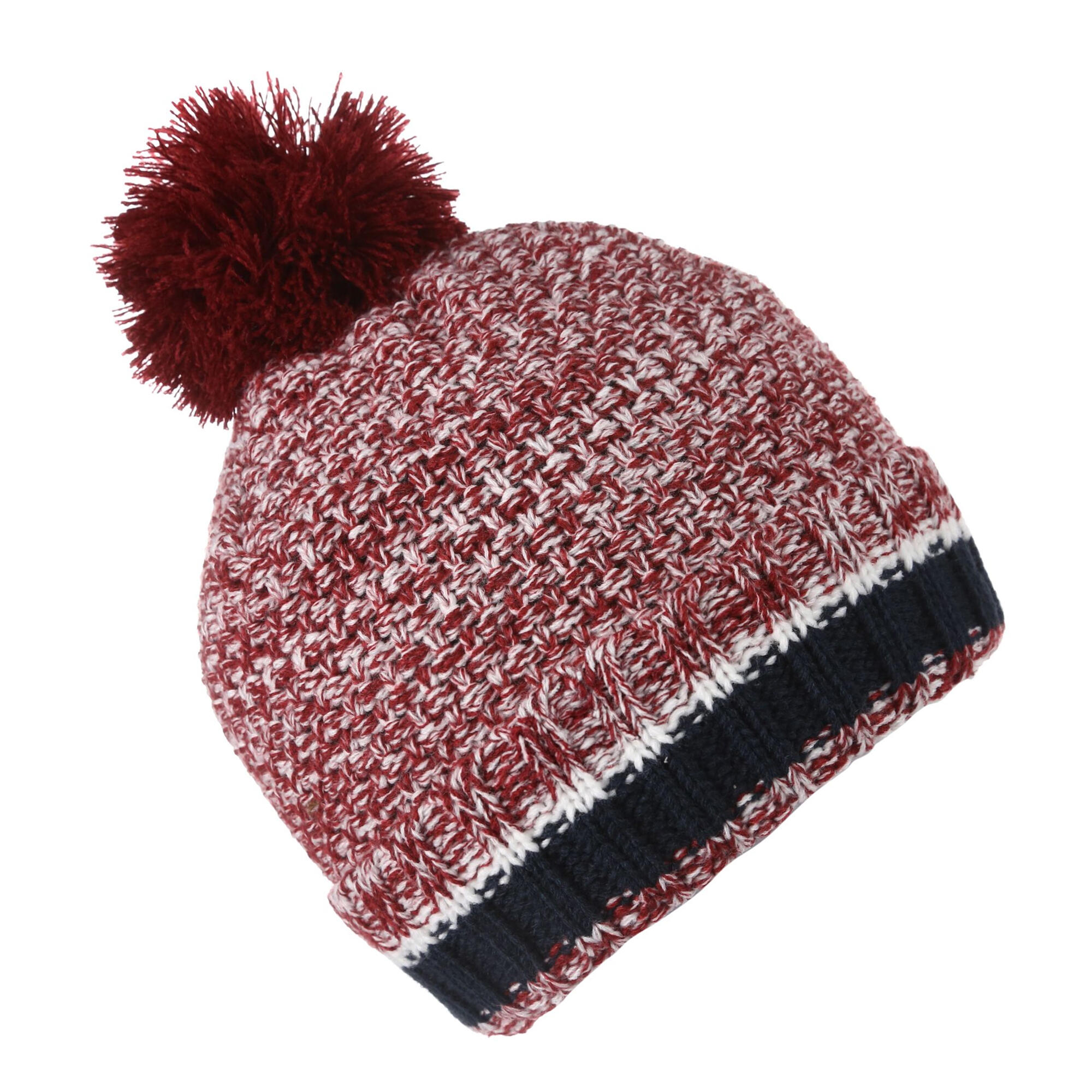 Mens Davion V Knitted Beanie (Syrah Red) 2/4