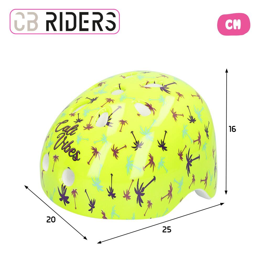 Capacete infantil amarelo neon CB Riders 4/7