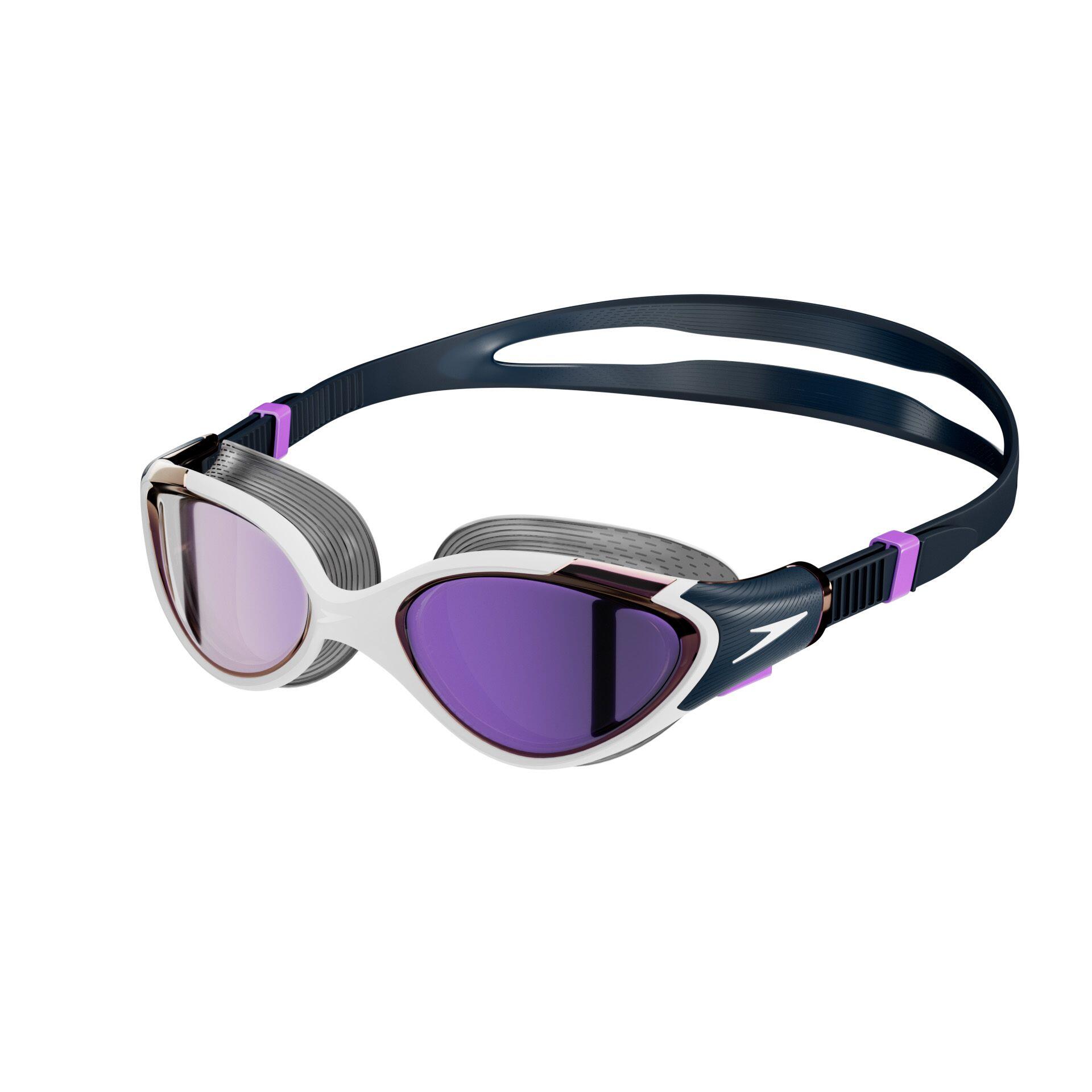 Speedo - Lunettes De Natation Femme Speedo Biofuse 2.0 Mirror Bleu/violet - Lunettes De Natation - Blanc|bleu|violet - Taille Unique - Decathlon