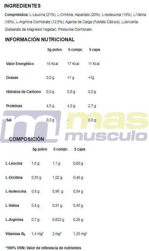Nutrisport - Aminoácidos ramificados x 100 comprimidos - Mejora la recuperación 3/3