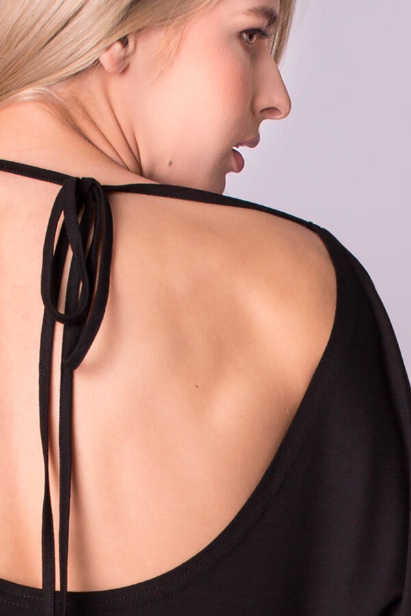Blouse femme ample pour la danse, la zumba et le yoga Dancer Black 2skin 4/7