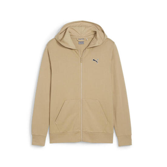 Felpa con zip integrale e cappuccio Better Essentials da uomo PUMA Black