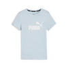 Camiseta Essentials Logo Niño PUMA Turquoise Surf Blue