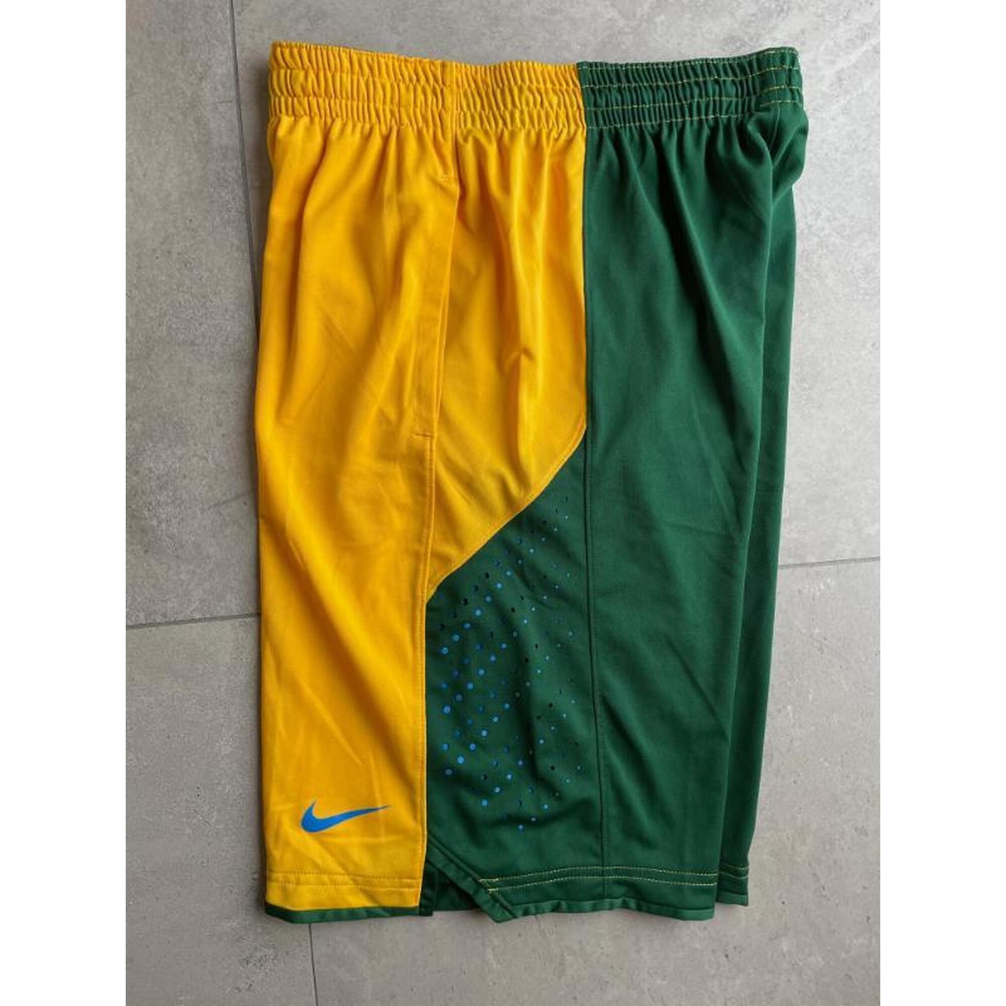 C2C - Basketbalshort Nike geel/groen