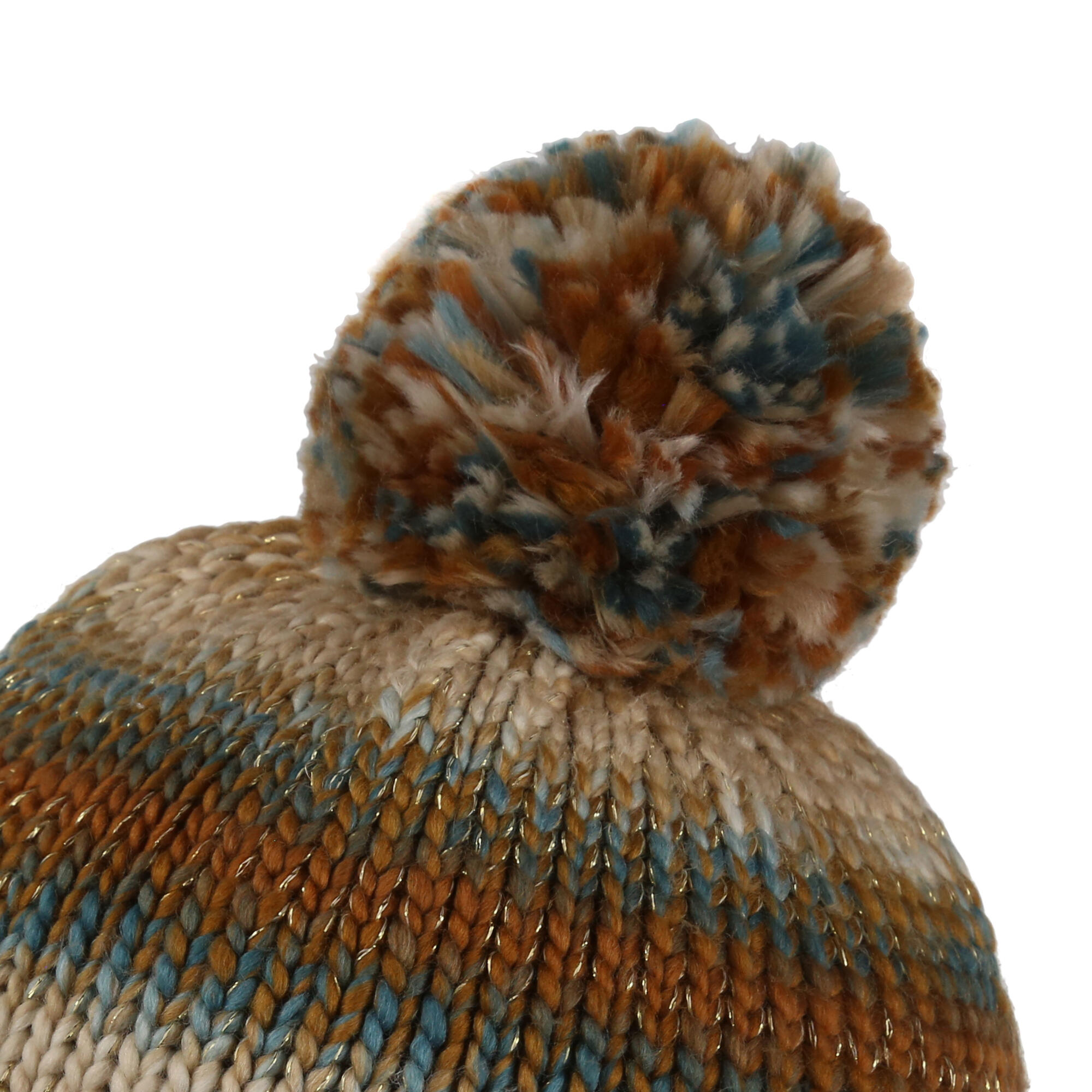 Bonnet Tricoté À Pompon FROSTY Femme (Beige) 2/5