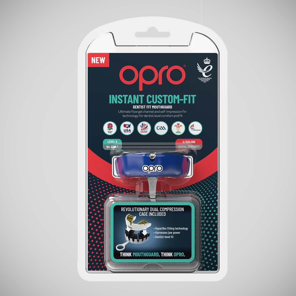 Protège-dents Instant Custom Fit OPRO Adulte – Bleu foncé 3/6