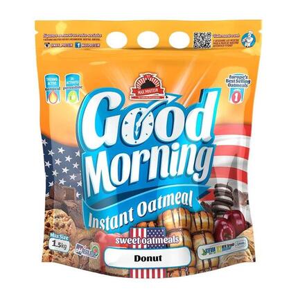 Max Protein - Good Morning Instant® Oatmeal 1,5 kg - Harina de avena con sabor -