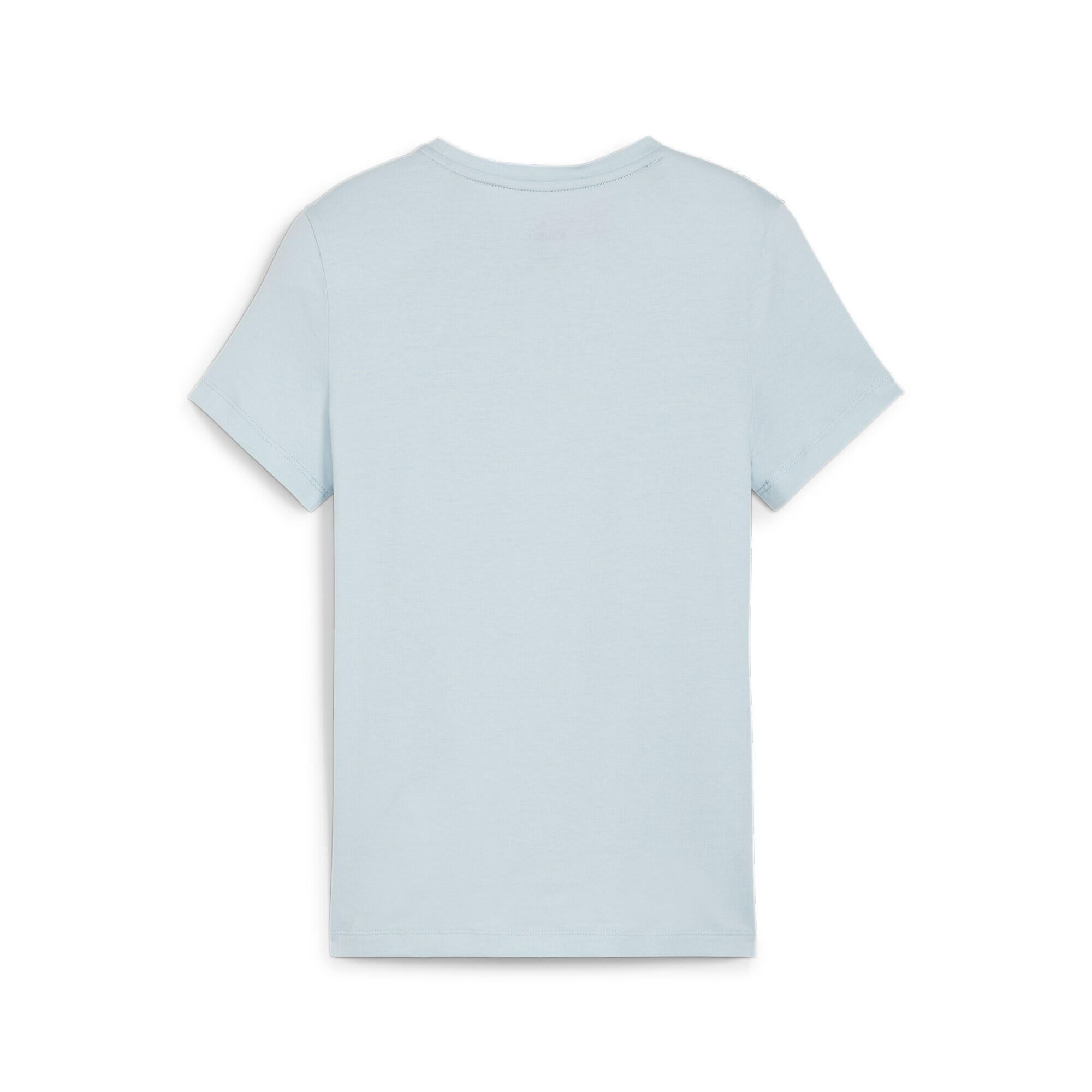 Camiseta Essentials Logo Niño PUMA Turquoise Surf Blue 5/5