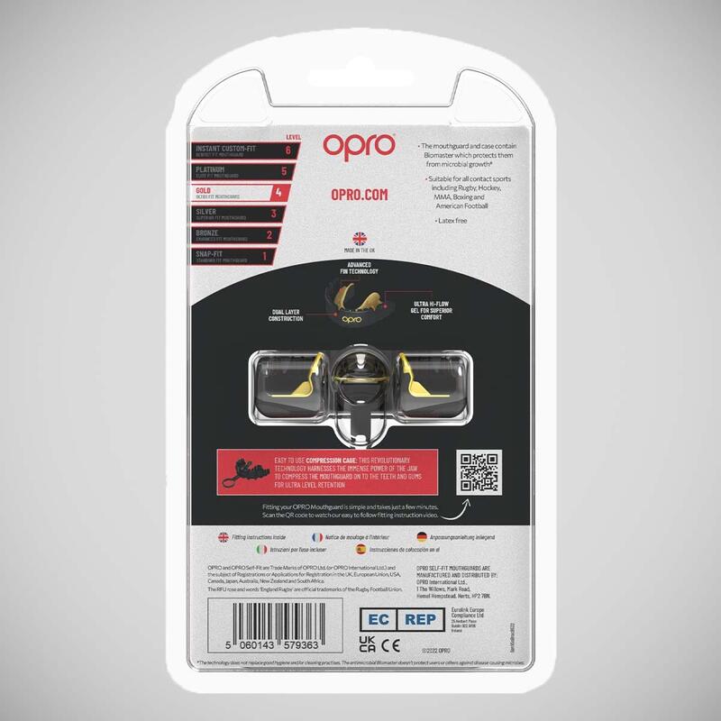 Chránič na zuby OPRO Gold Braces - verze pro rovnátka