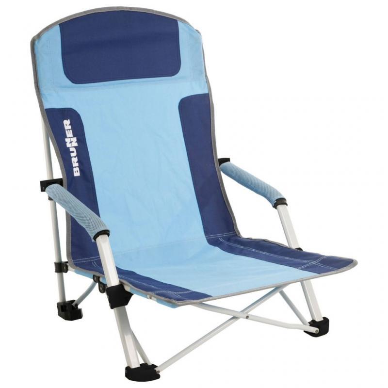 Brunner Strandstoel Bula lichtblauw/blauw 4/4
