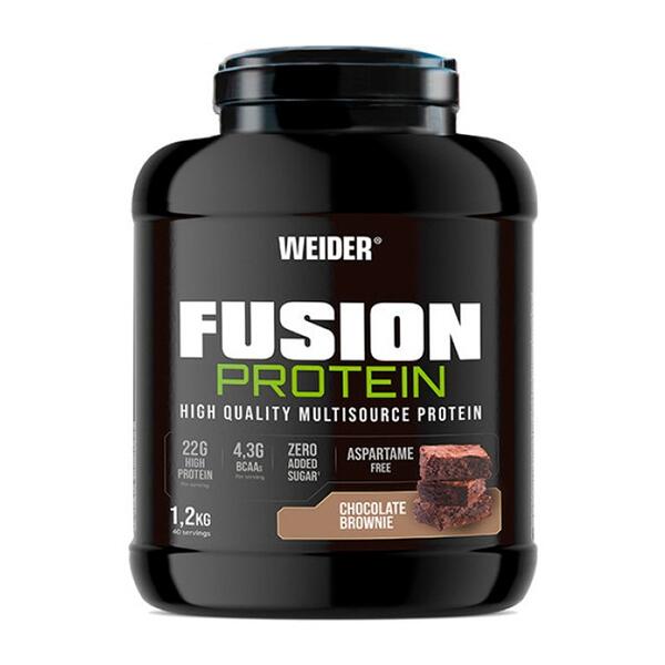 Weider - Fusion Protein 1,2 kg - Proteína multifuente -  Sabor: Brownie