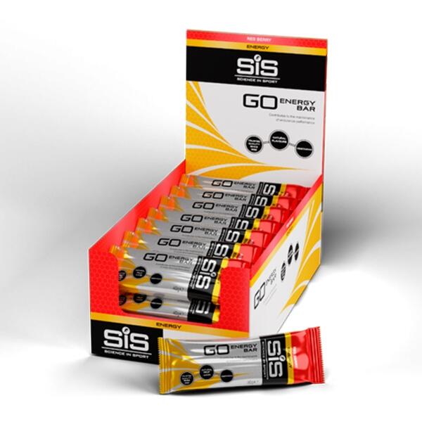 SCIENCE IN SPORT GO Energy Bar | 26g Carbs | Red Berry | 30 Pack